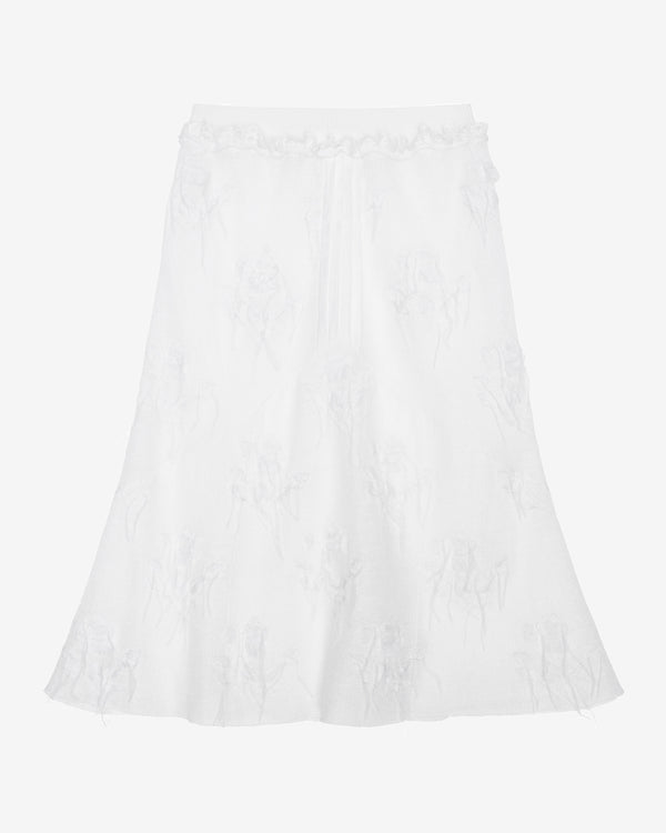 ShuShu/Tong - Women's Threadwork Knit Skirt - (White)