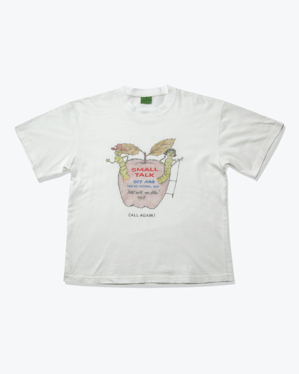 Small Talk Studio - Men's Small Talk AM Apple T-Shirt - (White)