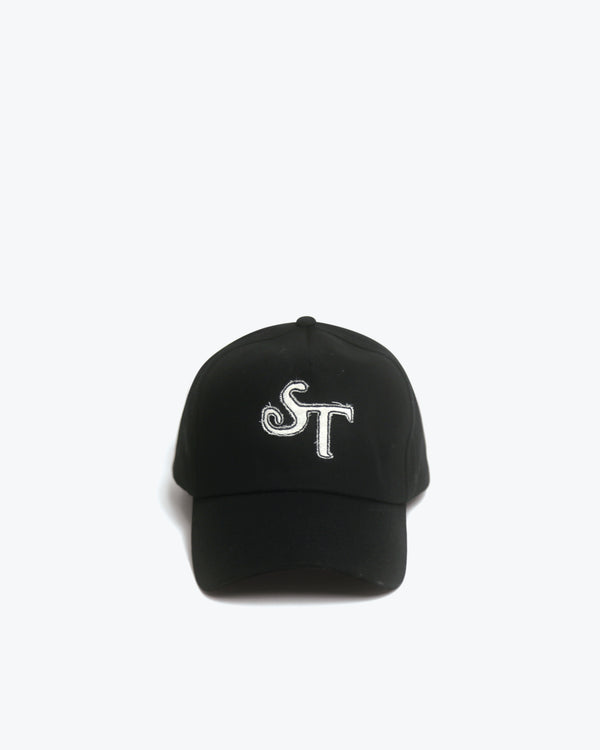 Small Talk Studio - Men's St Mongram Applique Trucker Hat - (Black)