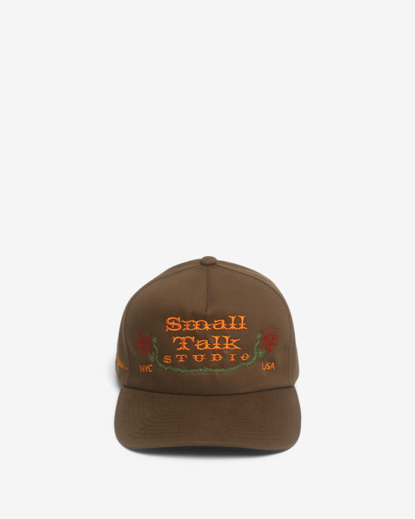 Small Talk Studio - Men's 5 Panel Western Hat - (Brown)