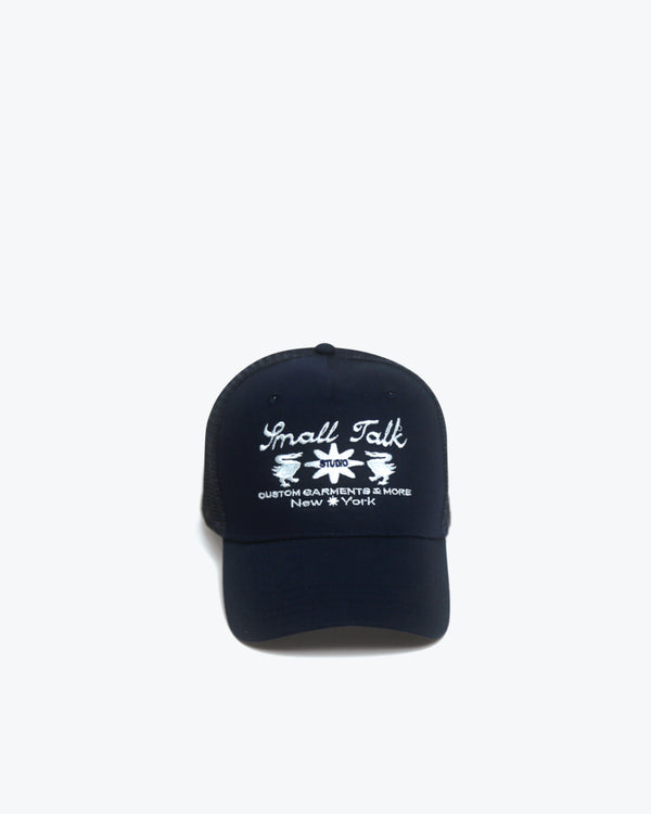 Small Talk Studio - Men's Customs and More Trucker Hat - (Navy)