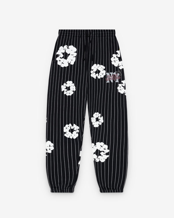 Denim Tears - Men's Pinstripe Wreath Sweatpants - (Black)