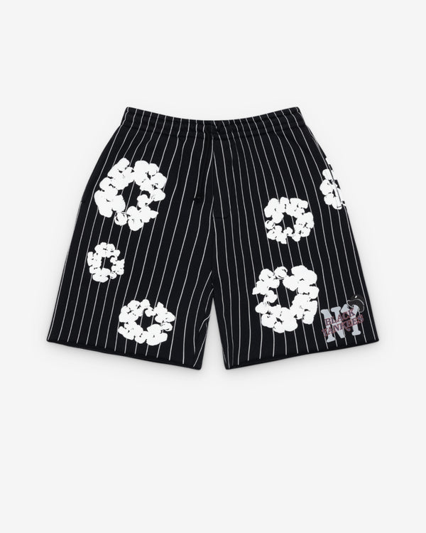 Denim Tears - Men's Pinstripe Wreath Sweatshorts - (Black)