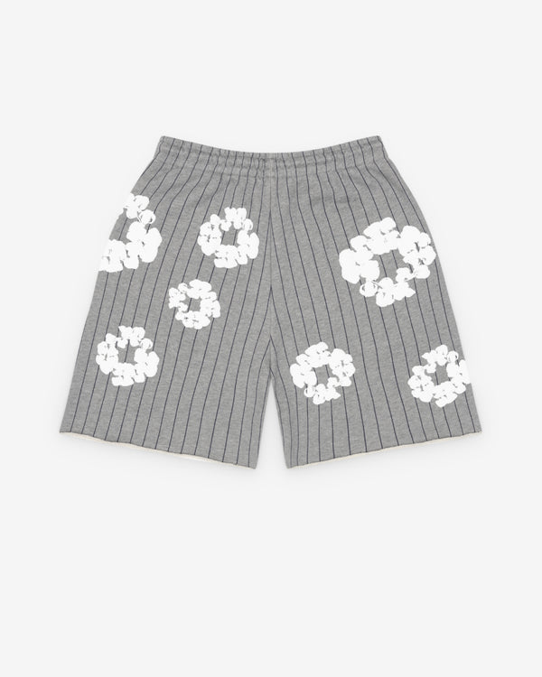 Denim Tears - Men's Pinstripe Wreath Sweatshorts - (Grey)