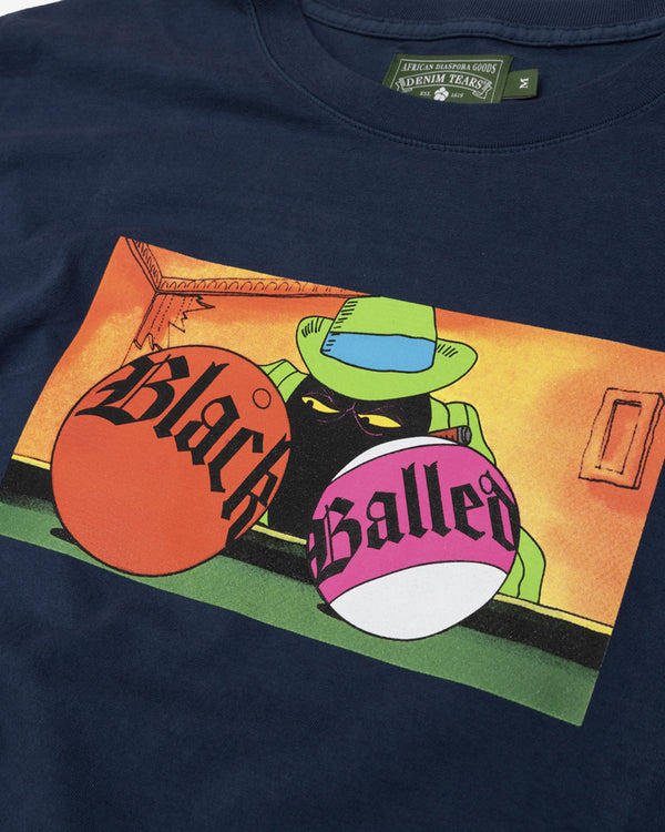 Denim Tears - Men's Black Balled Tee - (Navy)