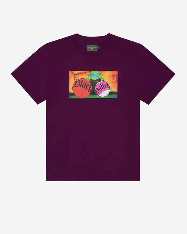 Denim Tears - Men's Black Balled Tee - (Purple)