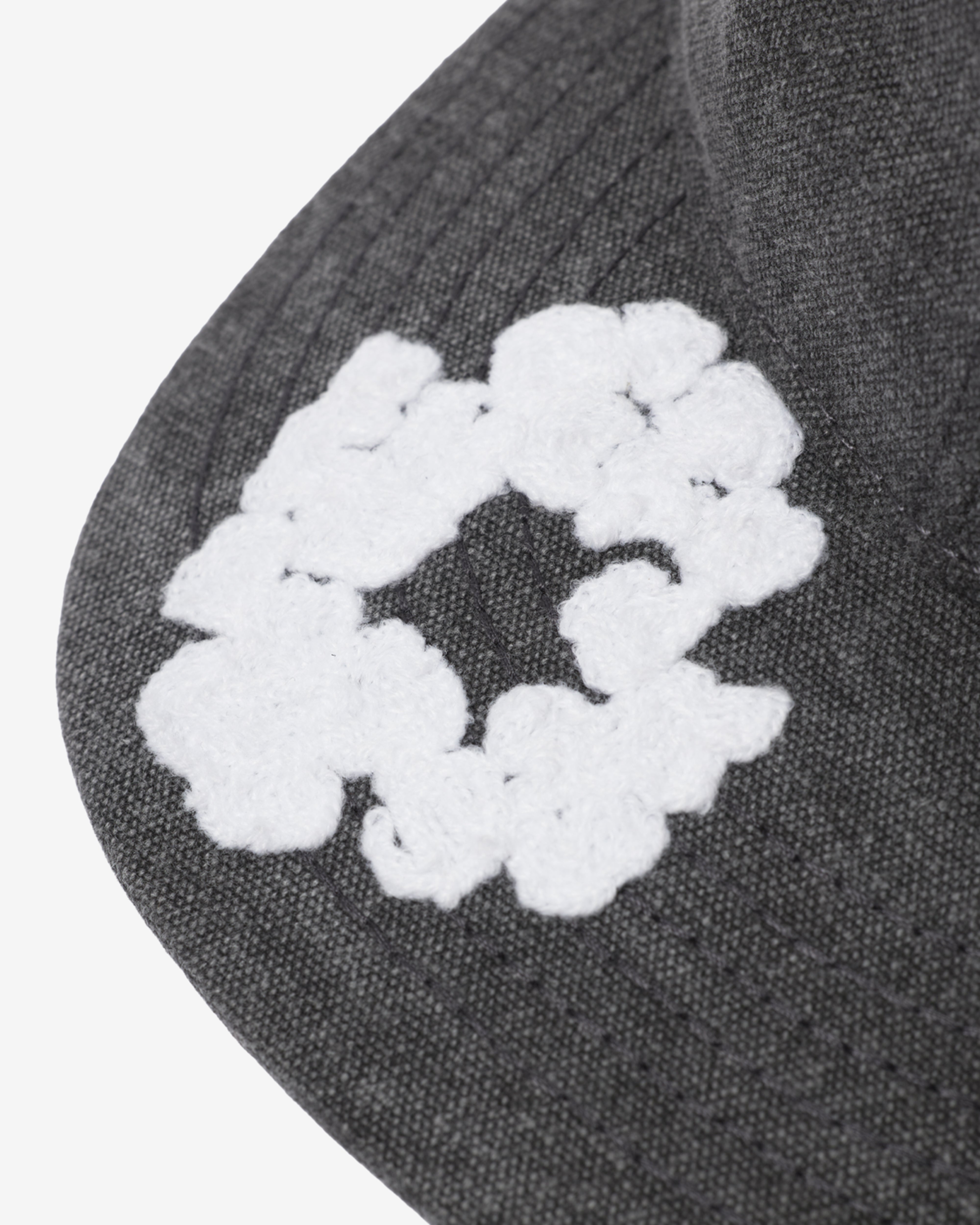 Denim Tears: Men's Cotton Wreath Garment Dyed Cap (Black) | DSMNY