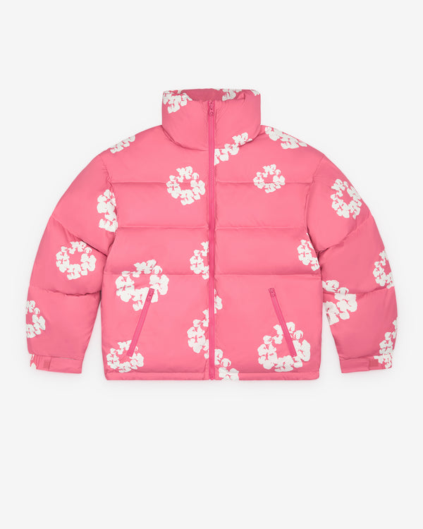 Denim Tears - Men's Cotton Wreath Puffer Jacket - (Pink)