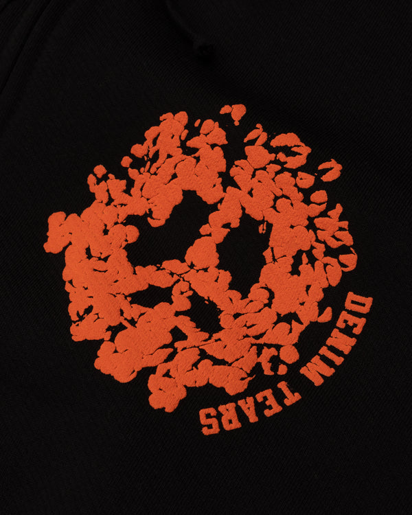 Denim Tears - Men's Denim University Zip Hoodie - (Black/Orange)