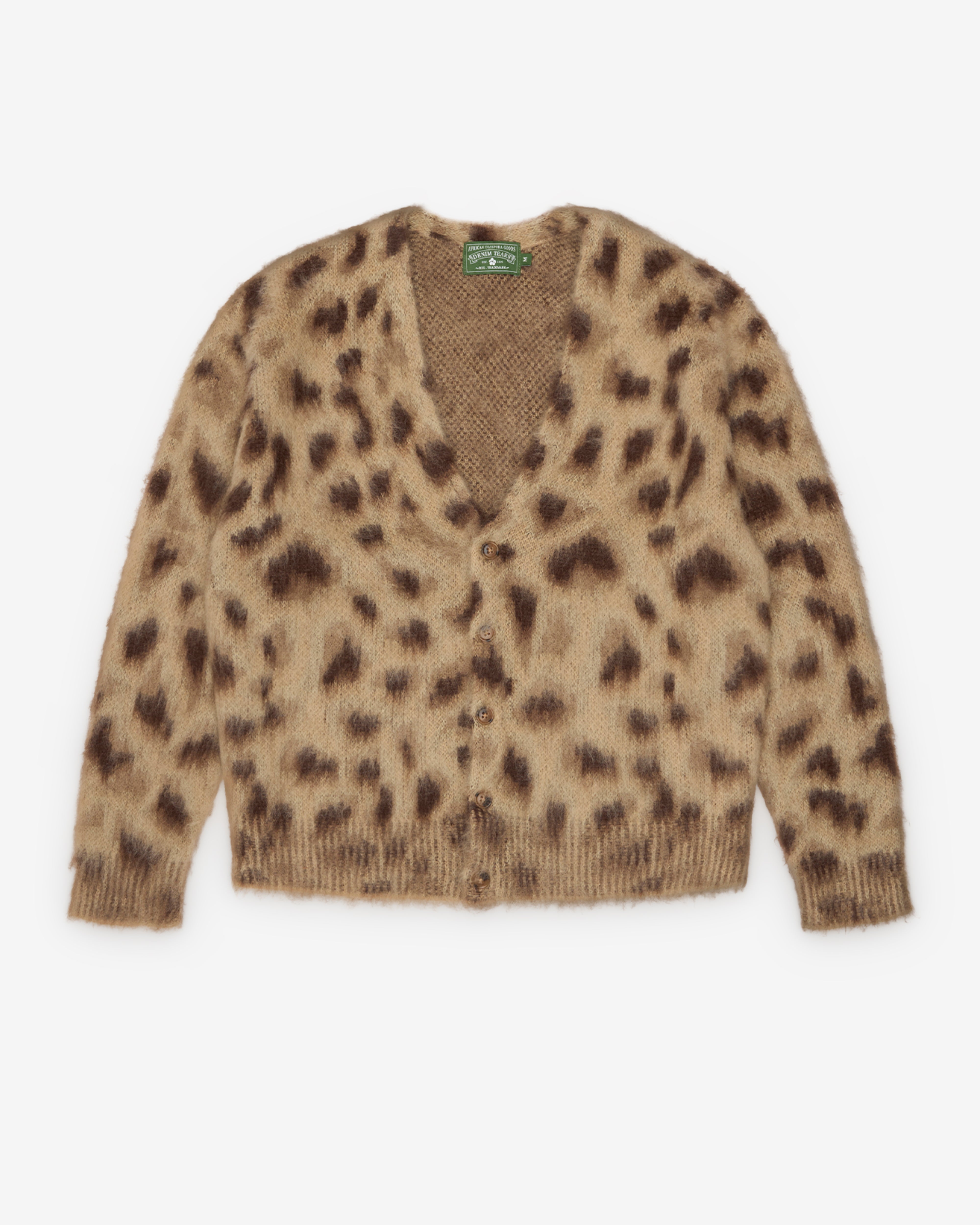 Denim Tears: Men's Animal Print Cardigan (Multi) | DSMNY E-SHOP