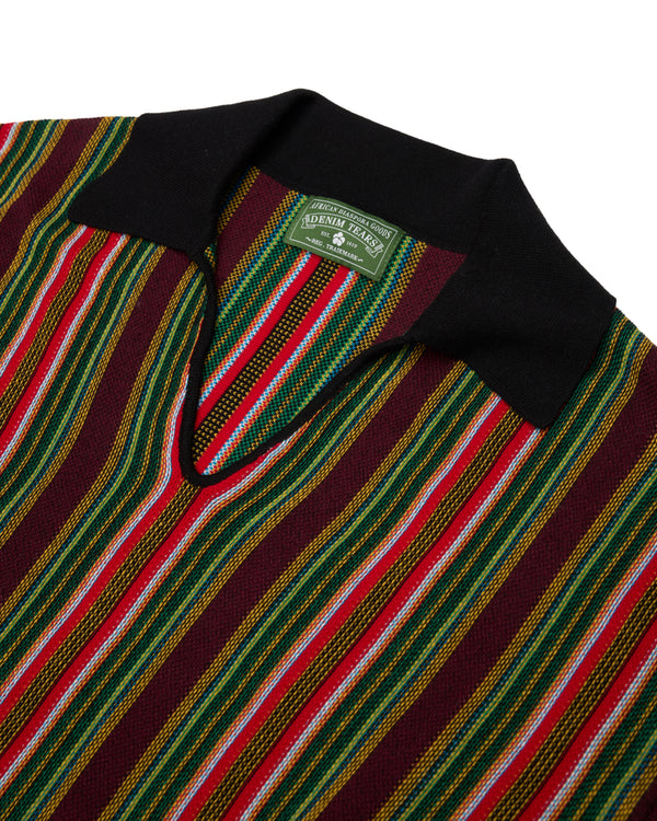 Denim Tears - Men's Knitted Polo - (Multi Stripe)