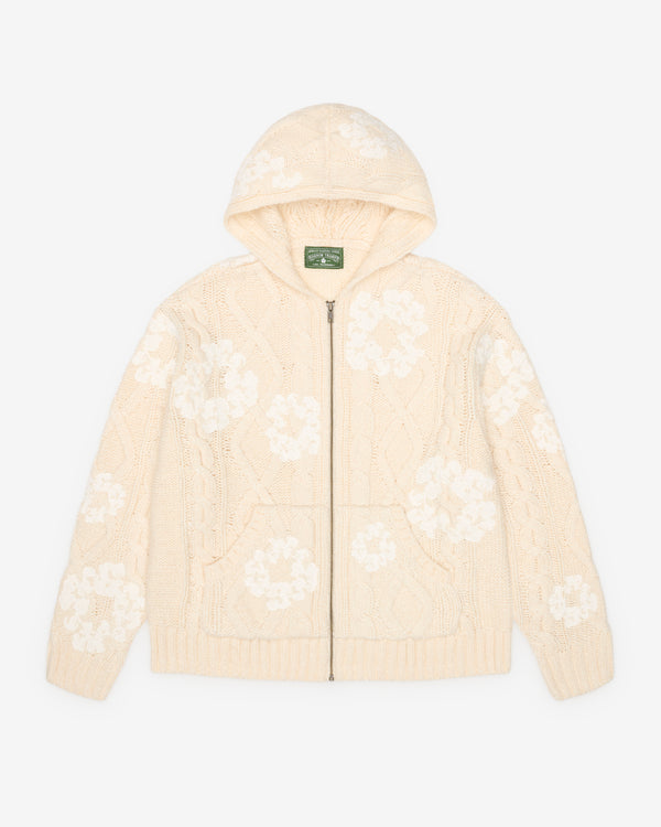 Denim Tears - Men's Fisherman Zip Up Sweat - (Cream)