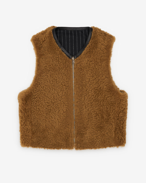 Denim Tears - Men's Shearling Vest - (Pinstripe)
