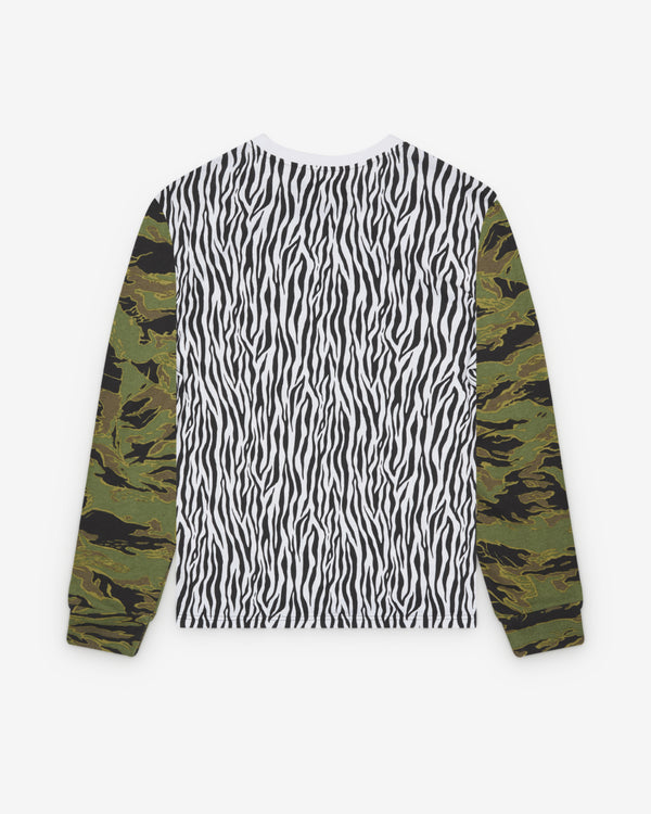Denim Tears - Men's Rolling Stones Long Sleeve T-Shirt - (Grey/Camo)