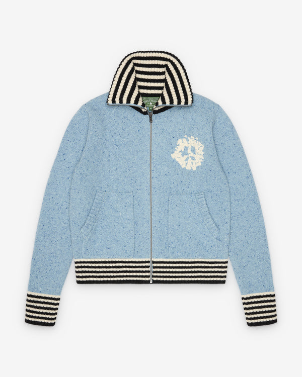 Denim Tears - Men's Denim University Zip Sweater - (Blue)