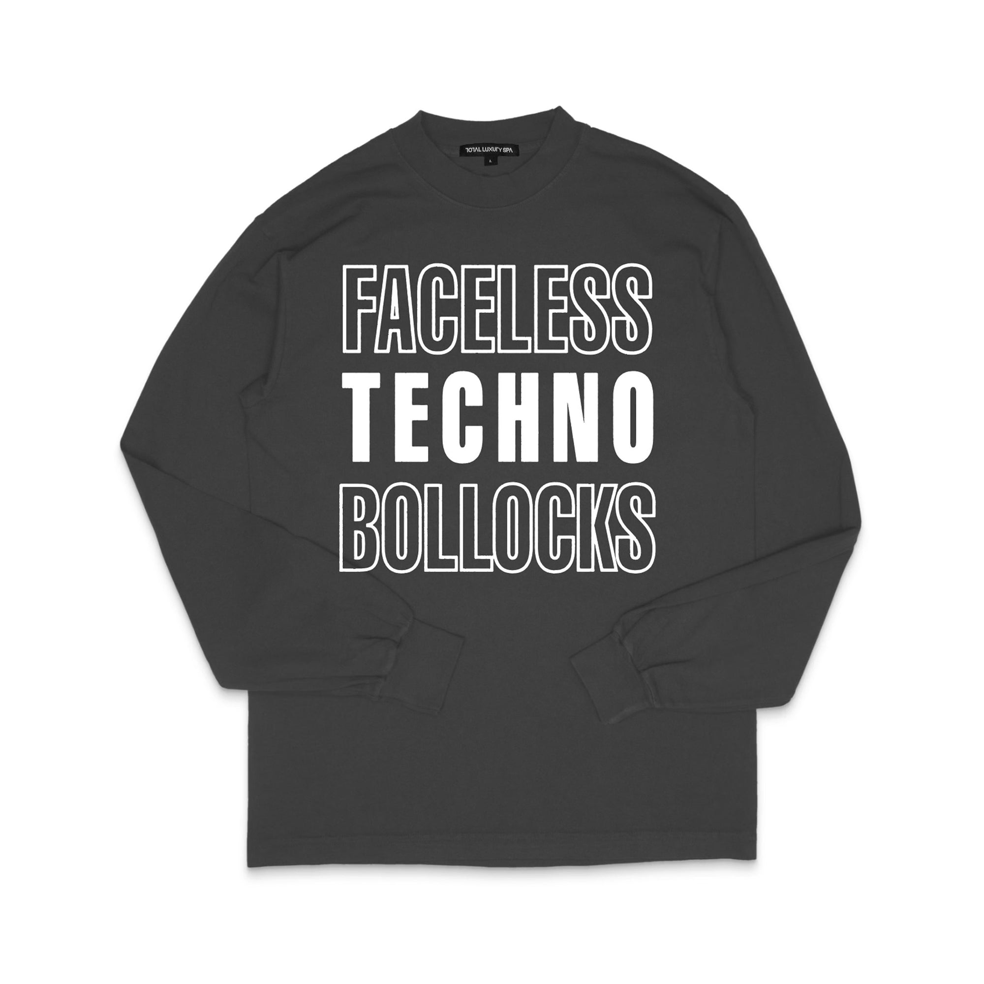 Total Luxury Spa - Men's Faceless Techno Bollocks T-Shirt - (Black) view 1