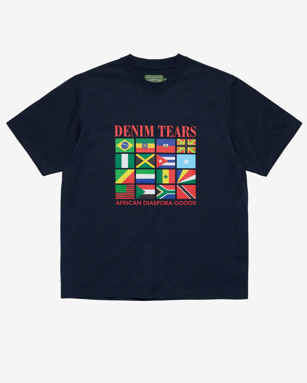 Denim Tears - Men's Flag Logo SS Tee - (Navy)