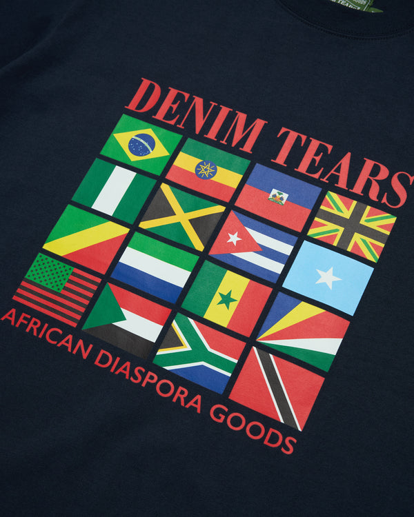 Denim Tears - Men's Flag Logo SS Tee - (Navy)