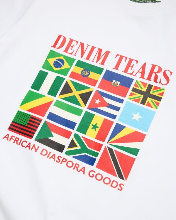 Denim Tears - Men's Flag Logo SS Tee - (White)