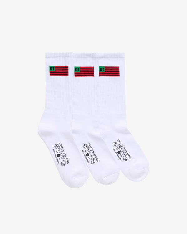 Denim Tears - Men's Flag Socks 3-Pack - (White)