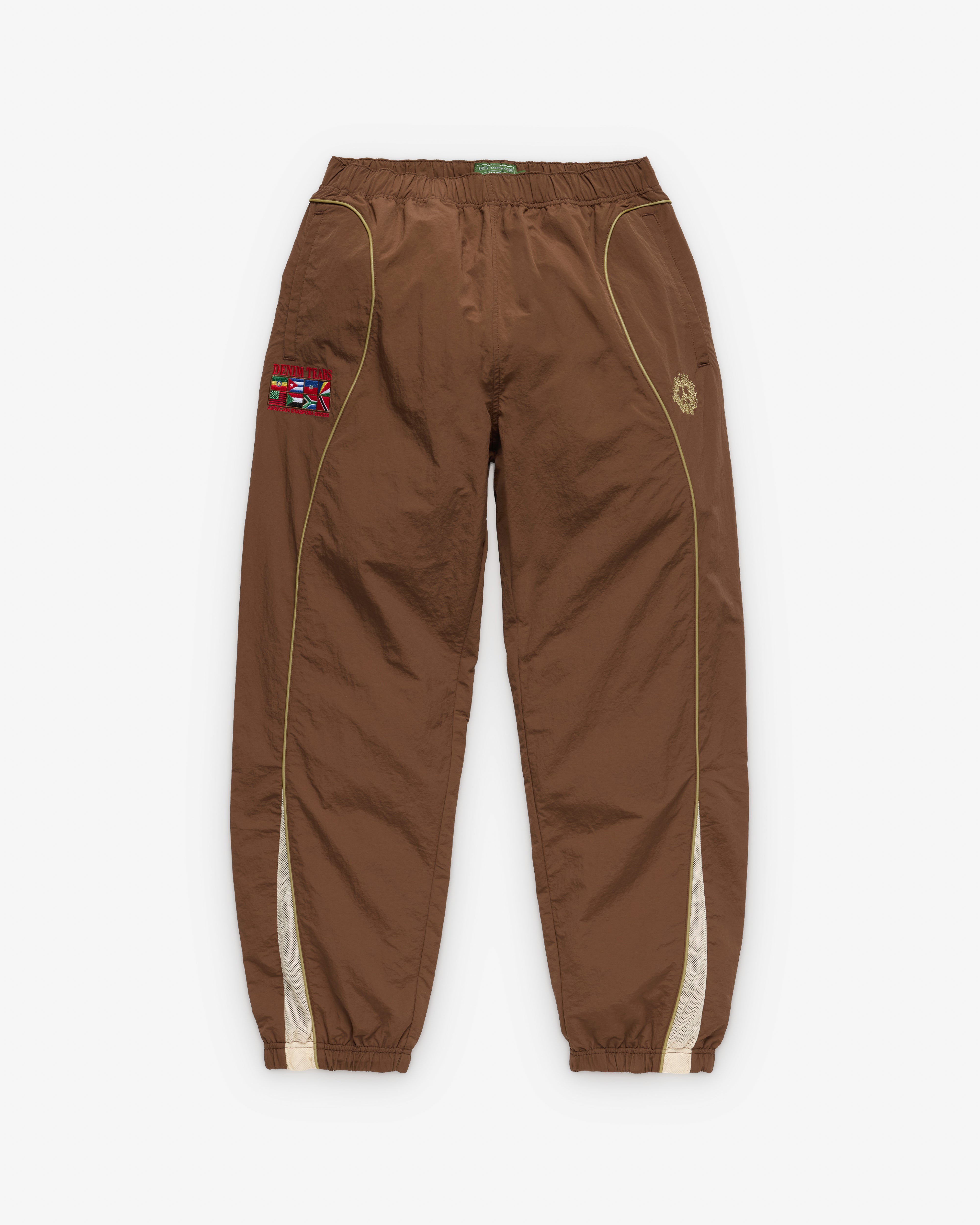 Denim Tears: Men's Flag Track Pant (Brown) | DSMNY E-SHOP