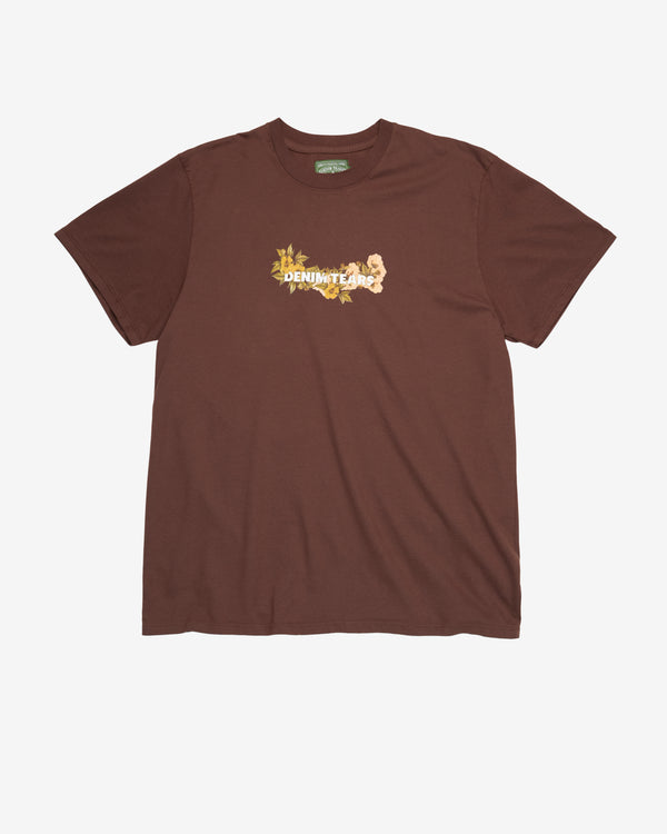 Denim Tears - Men's Floral Short Sleeve Tee - (Brown)