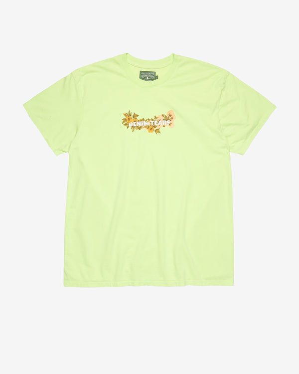 Denim Tears - Men's Floral Short Sleeve Tee - (Lime)