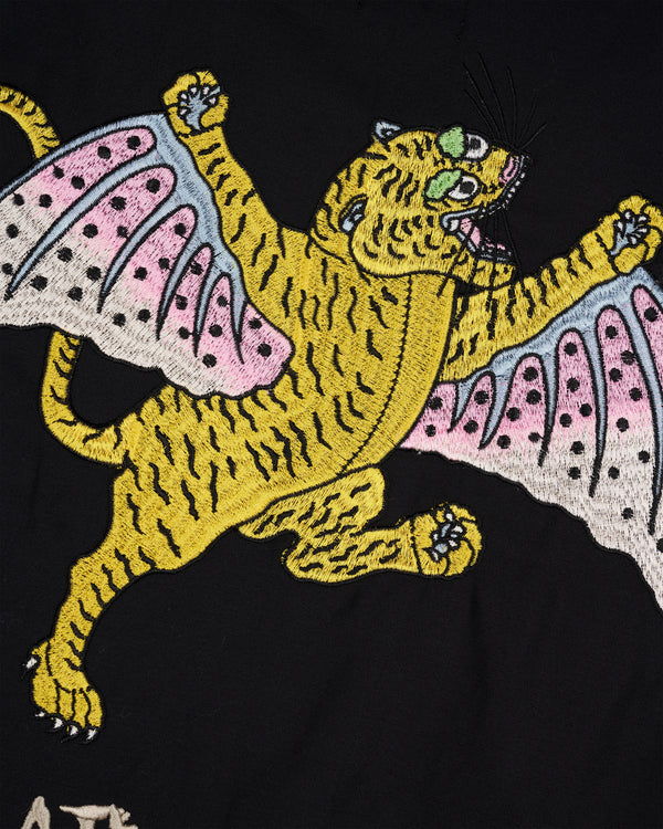 Brain Dead - Men's Flying Tiger Short Sleeve Western Shirt - (Black)
