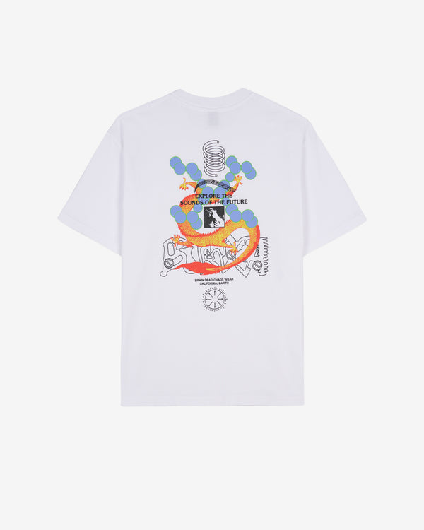 Brain Dead - Men's Future Sounds T-Shirt - (White)