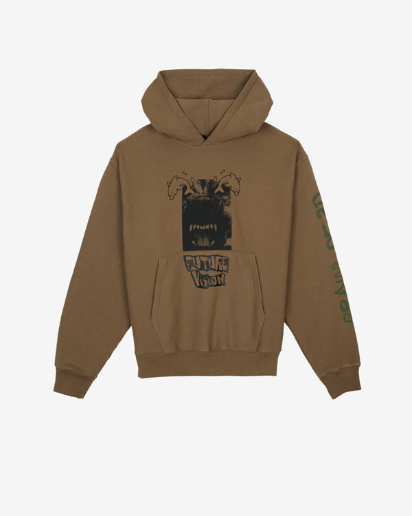 Brain Dead - Men's Future Vision Hoodie - (Coffee)