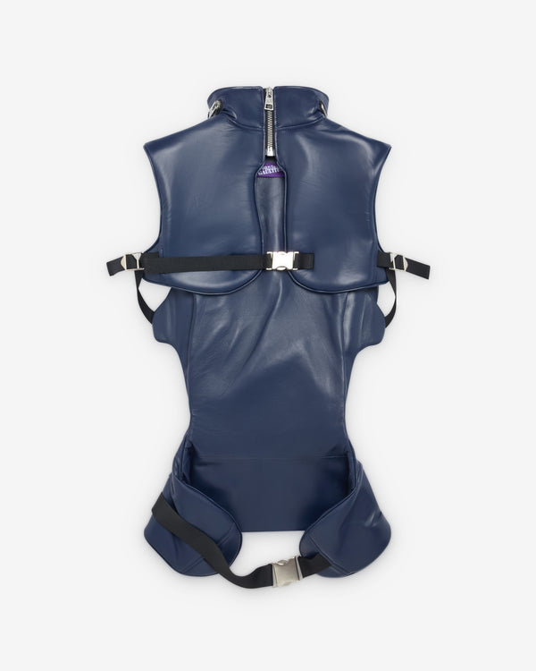 Jean Paul Gaultier - Women's Backpack Leather Jacket - (Navy)