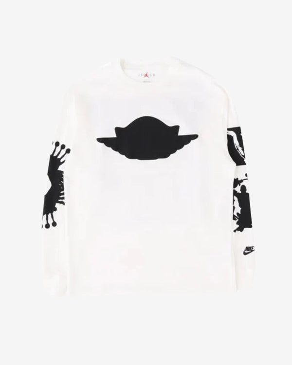 Nike - Men's Air Jordan Wings Longsleeve T-Shirt - (White/Black)