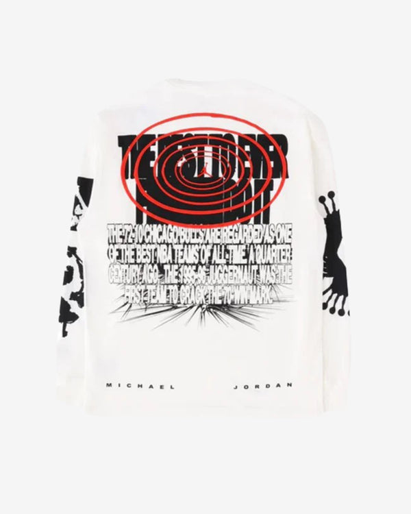 Nike - Men's Air Jordan Wings Longsleeve T-Shirt - (White/Black)