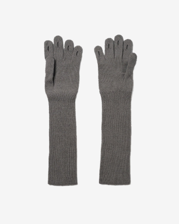 Doublet - Women's Jewelry Attached Long Gloves - (Grey)