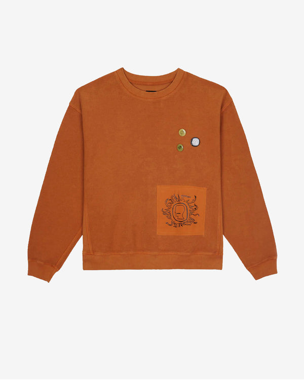 Brain Dead - Men's Gargoyle Crewneck - (Light Brown)