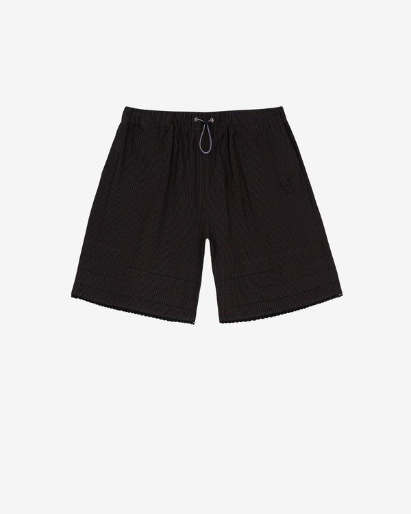 Brain Dead - Men's Gingham Shorts - (Black)
