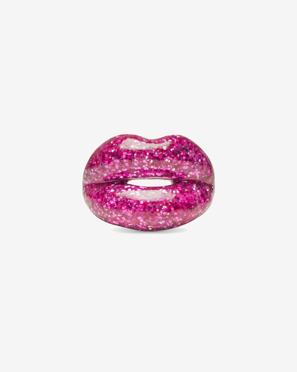 Solange - Hotlips Ring - (Glitter Pink)