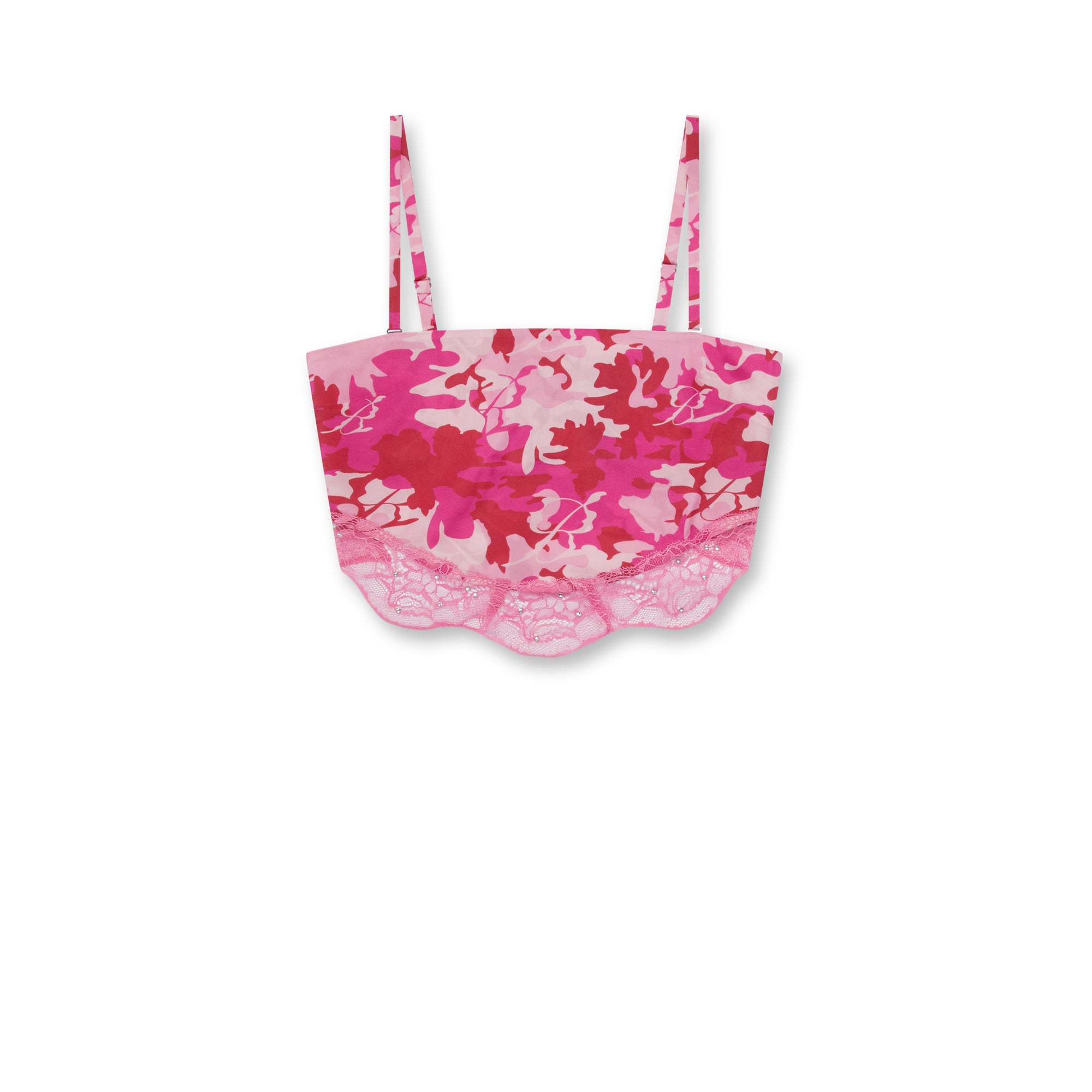 Blumarine by Marc Jacobs - Women's Pink Camo Bandana Lace Top - (Pink Multi) view 1