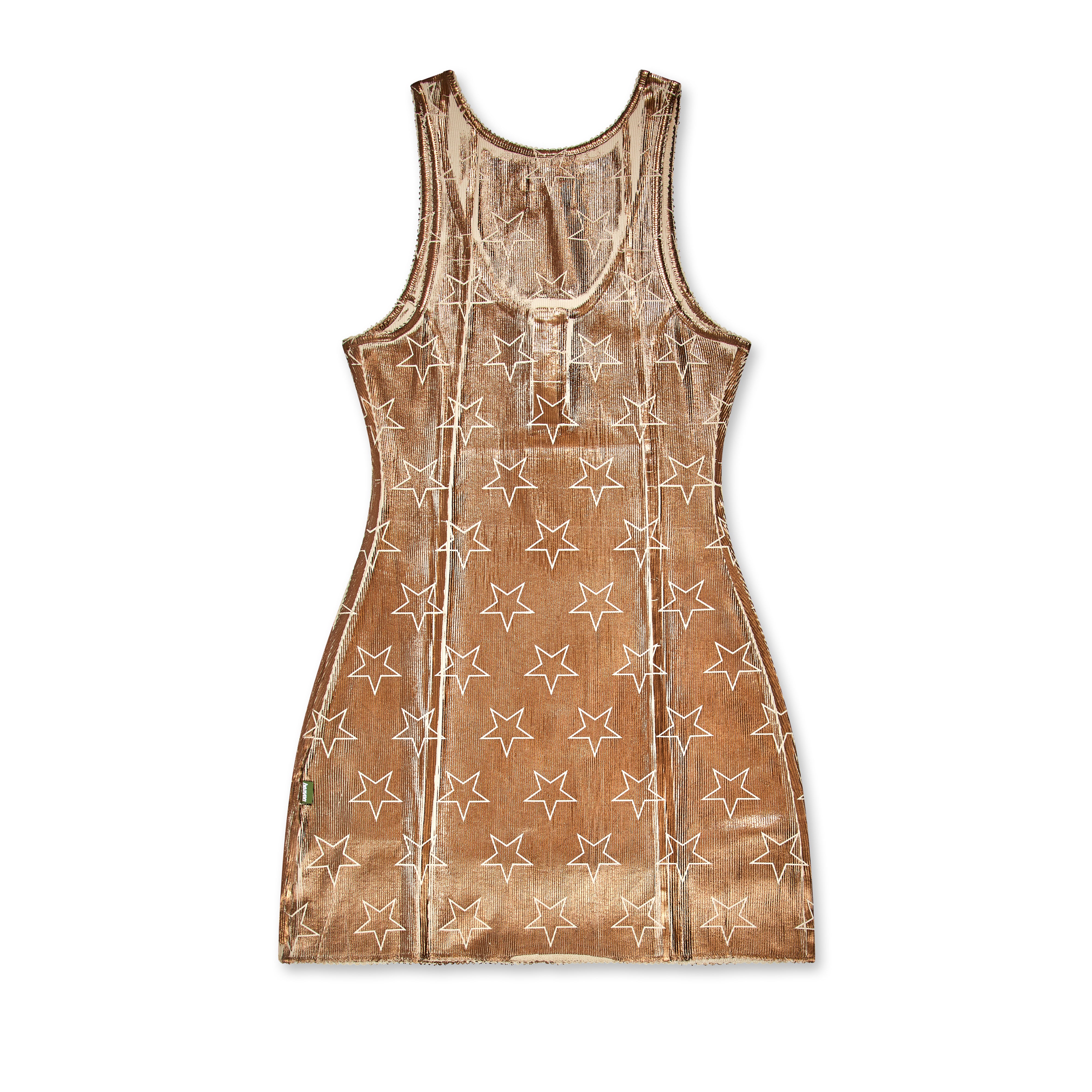 Heaven by Marc Jacobs Women s Daisy Laminated Rib Dress Bronze