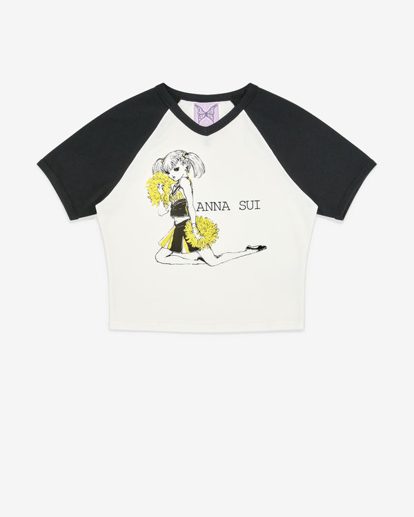 Heaven by Marc Jacobs - Anna Sui Women's Cheerleader Baby T-Shirt - (White/Black)