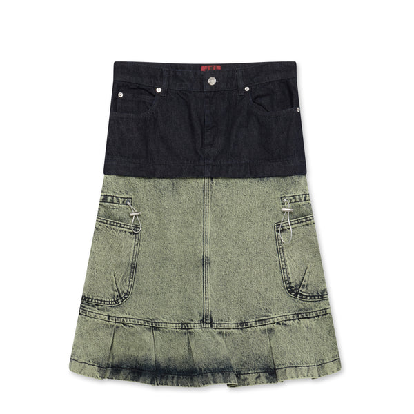 Heaven By Marc Jacobs - Women’s Ruffle Denim Long Skirt - (Indigo)