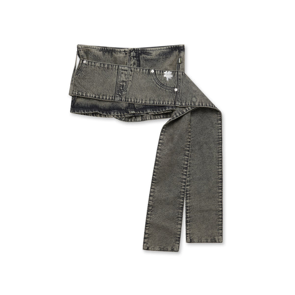 Heaven By Marc Jacobs - Women's Sash Belt Mini Denim Skirt - (Indigo)