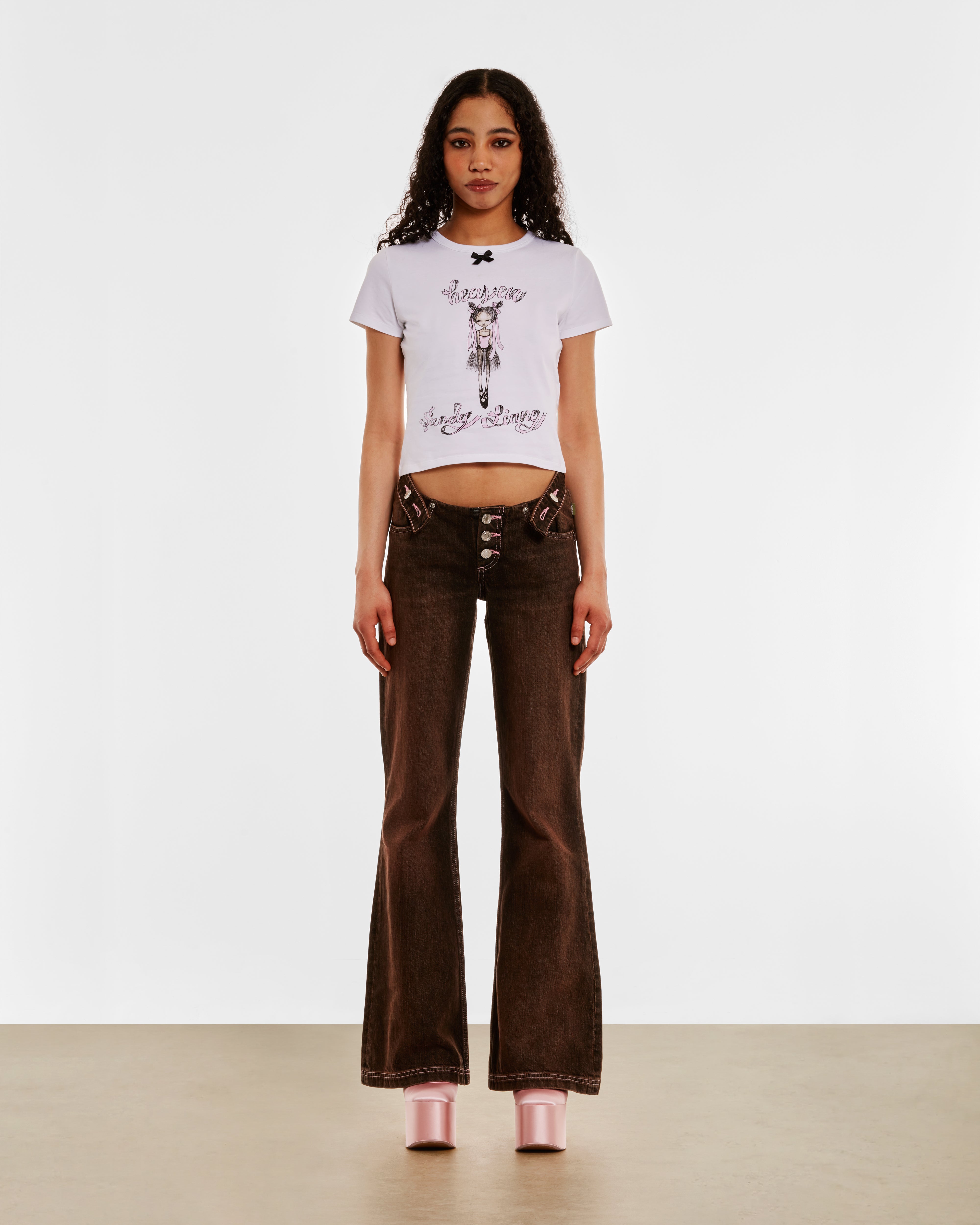 Heaven by Marc Jacobs - Sandy Liang Women's Baby Tee - (White)