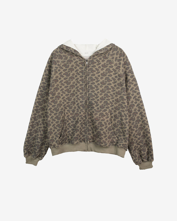 BASKETCASE - Men's Hench Thermal Zip Hoodie - (Camo)