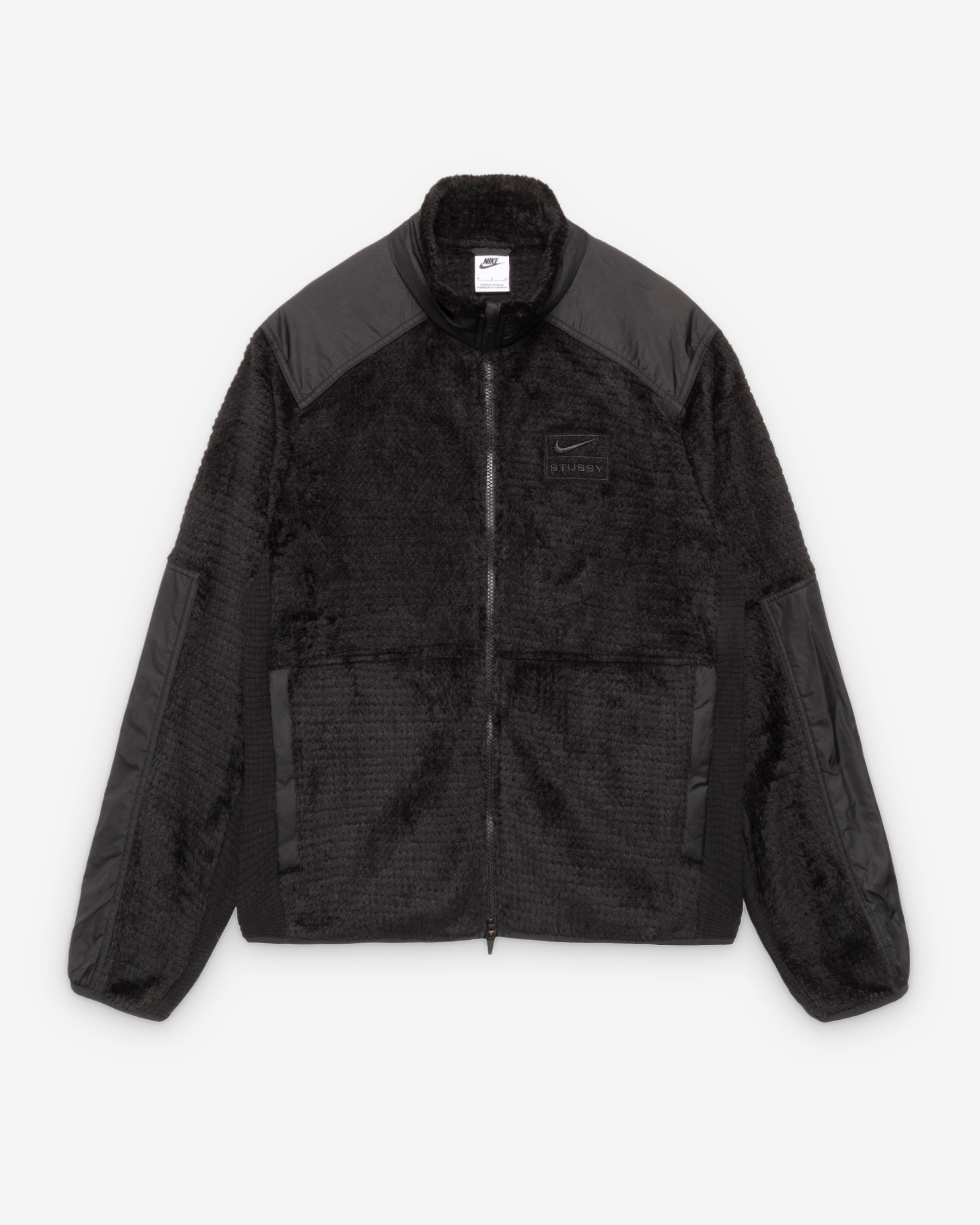 Nike: Stüssy Men's Full Zip Fleece (Black) | DSMNY E-SHOP