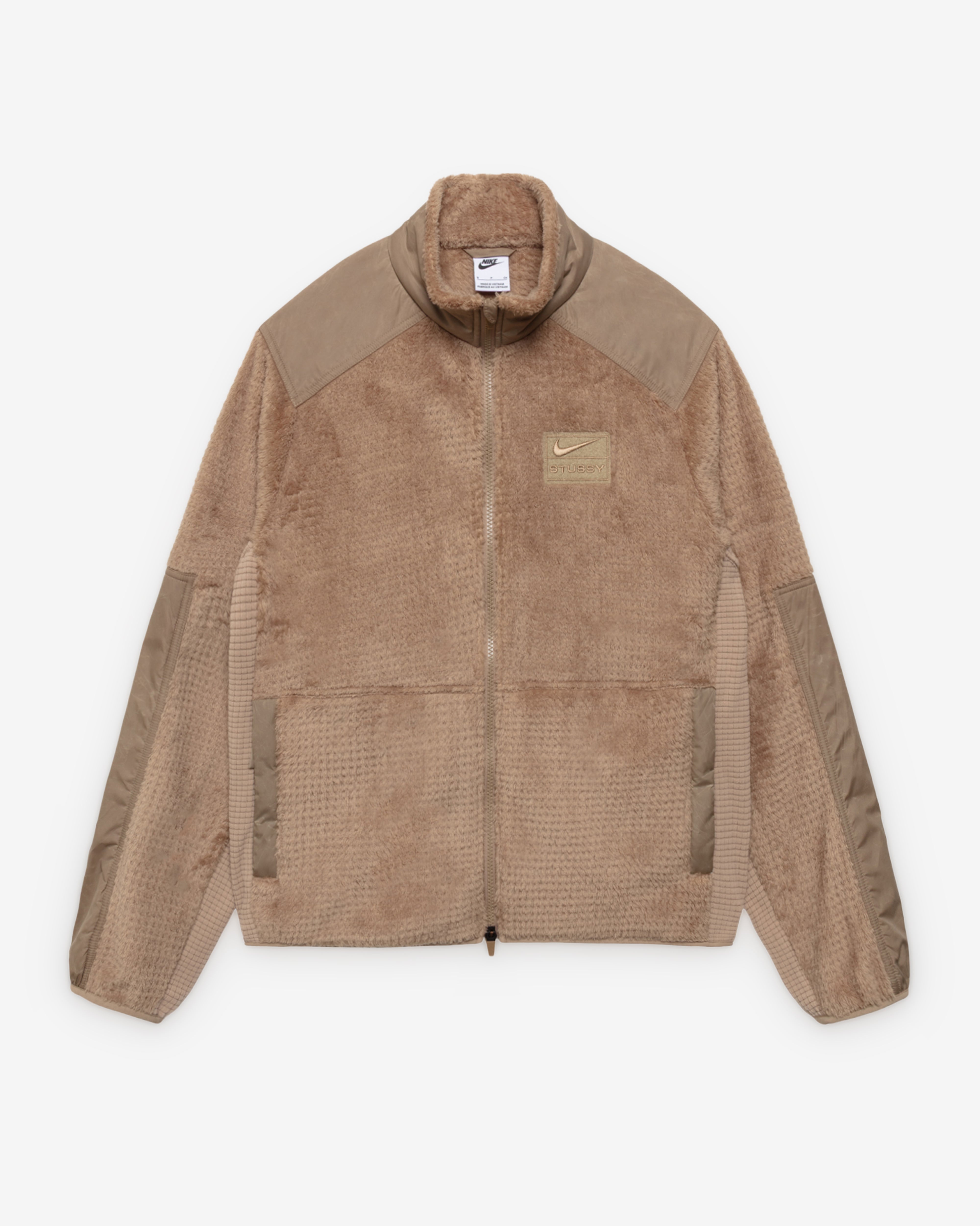 Nike: Stüssy Men's Full Zip Fleece (Pinenut) | DSMNY E-SHOP