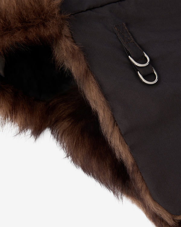Lemaire - Men's Fuzzy Chapka - (Licorice)