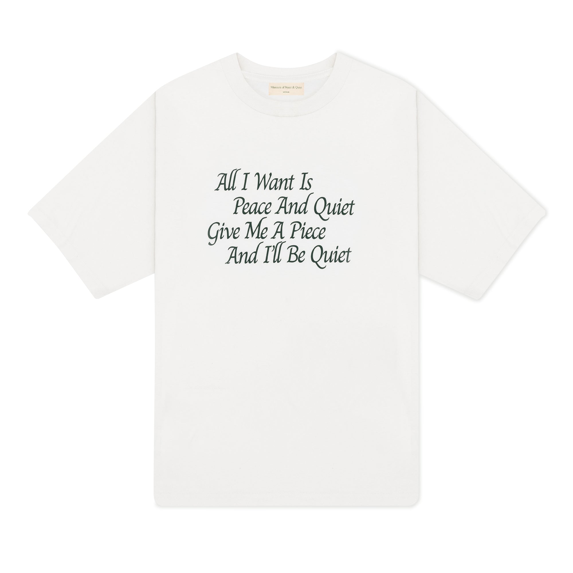 Museum of Peace & Quiet - Haiku T-Shirt - (White) view 1