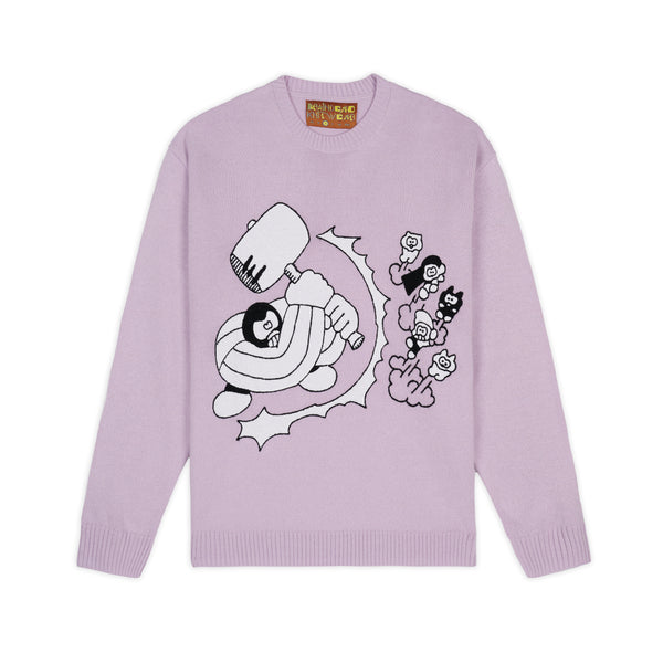 Brain Dead - Men's Hammer Sweater - (Lilac)