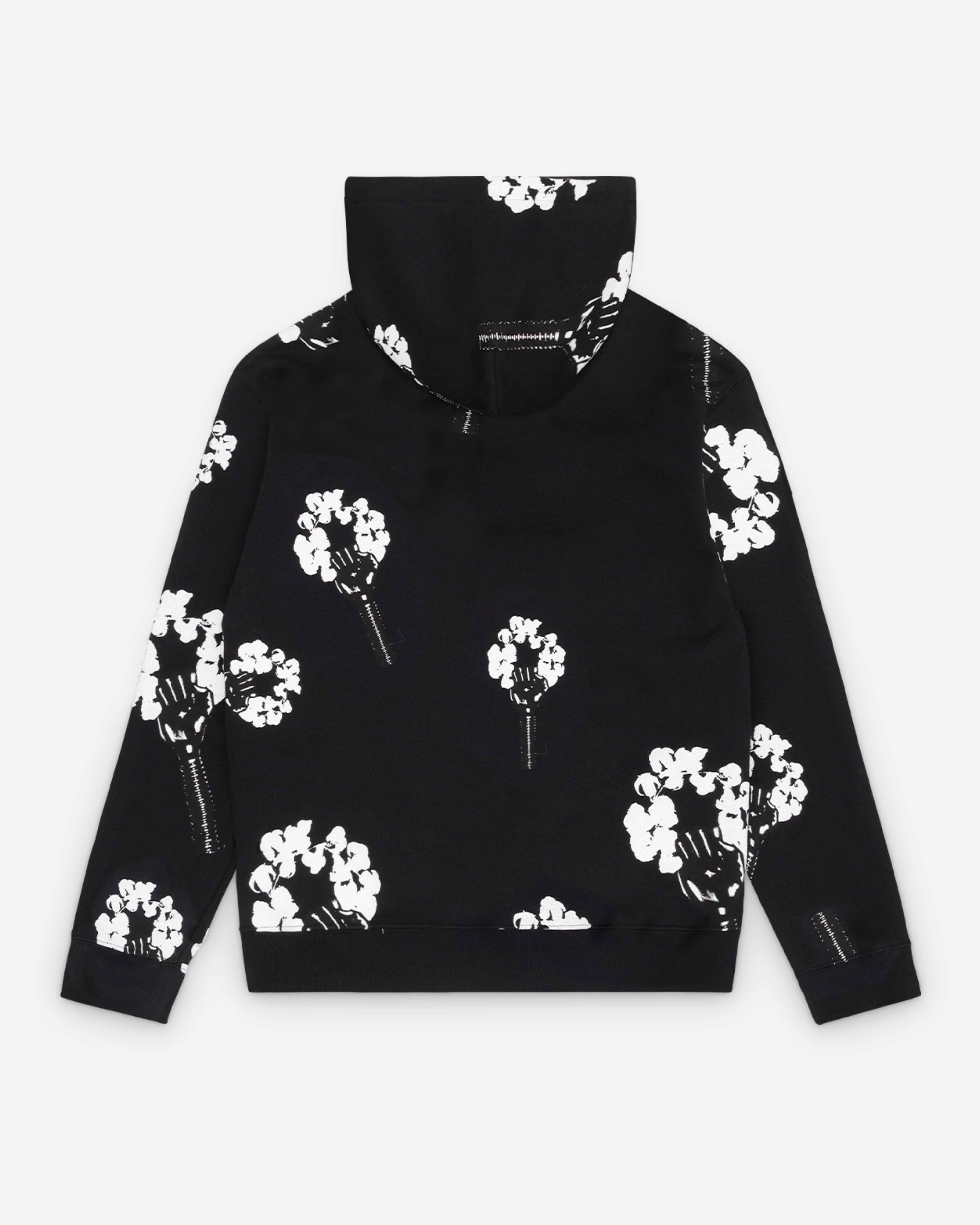 Denim Tears: Hardies Men's Wreath Fist Hoodie (Black) | DSMNY E-SHOP